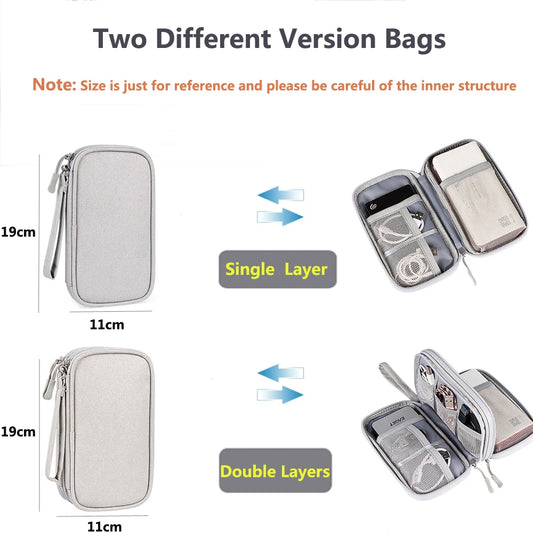 CableNest™ Portable Tech Organizer – Waterproof Travel Storage Case for Cables, Chargers & Accessories