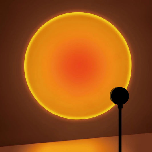 EasyGlow™ Sunset Projection Lamp – Rotatable USB Ambient Light for Bedroom & Living Room