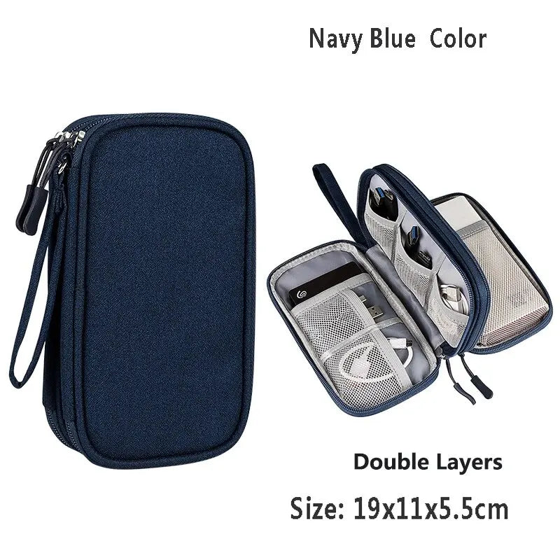 CableNest™ Portable Tech Organizer – Waterproof Travel Storage Case for Cables, Chargers & Accessories