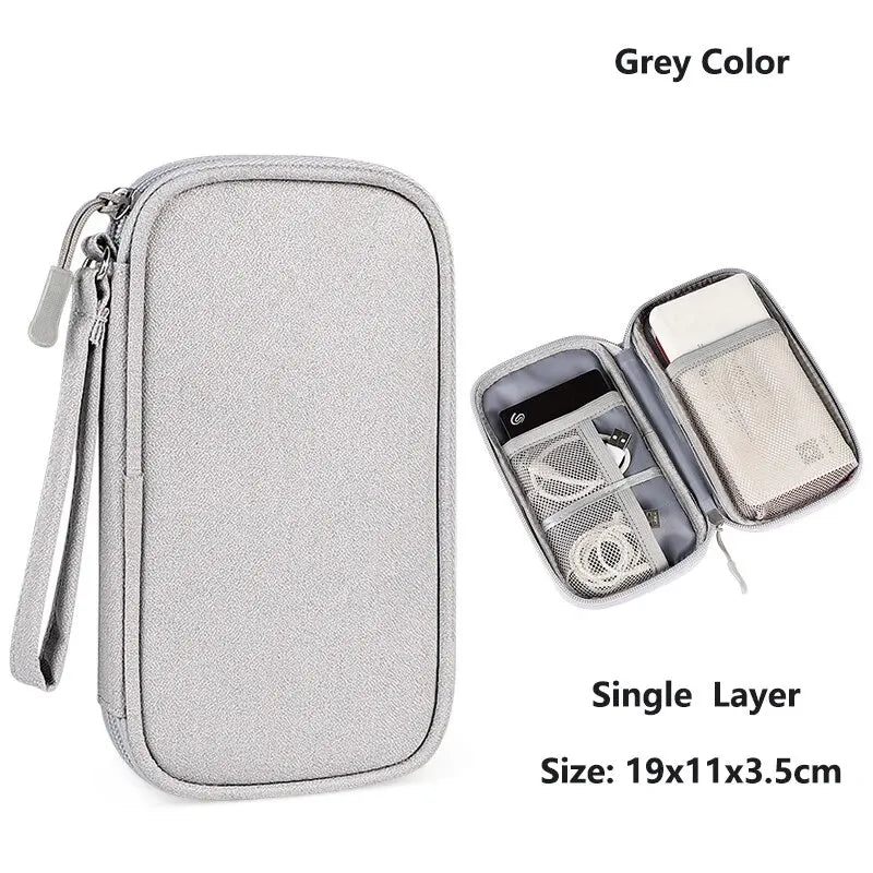 CableNest™ Portable Tech Organizer – Waterproof Travel Storage Case for Cables, Chargers & Accessories