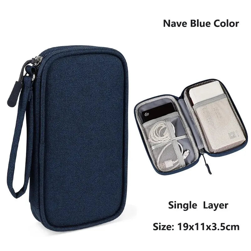 CableNest™ Portable Tech Organizer – Waterproof Travel Storage Case for Cables, Chargers & Accessories