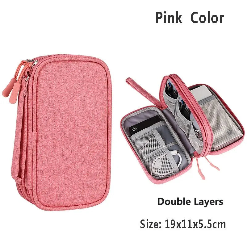 CableNest™ Portable Tech Organizer – Waterproof Travel Storage Case for Cables, Chargers & Accessories