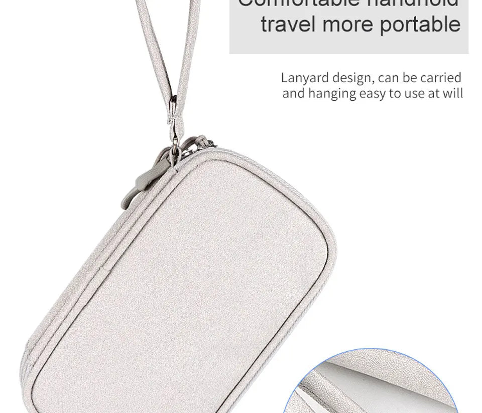 CableNest™ Portable Tech Organizer – Waterproof Travel Storage Case for Cables, Chargers & Accessories