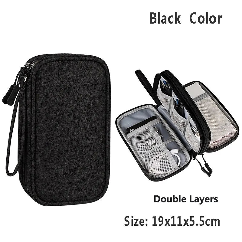 CableNest™ Portable Tech Organizer – Waterproof Travel Storage Case for Cables, Chargers & Accessories