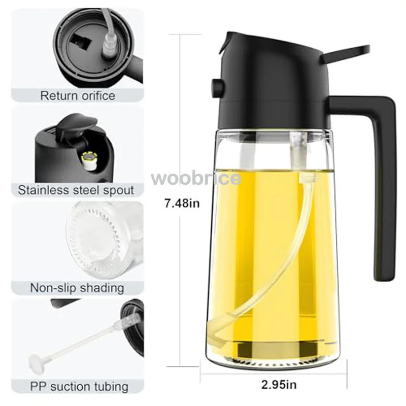 SprayChef™ 2-in-1 Oil Sprayer & Brush – Perfect for Air Frying, Grilling & Cooking