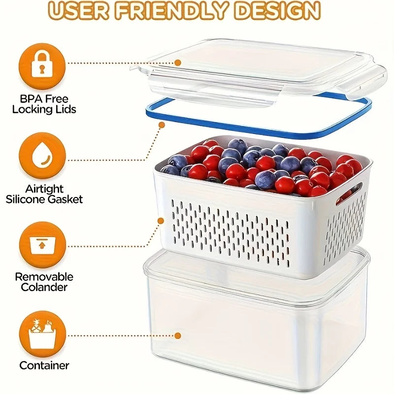 FreshLock™ Stackable Food Containers