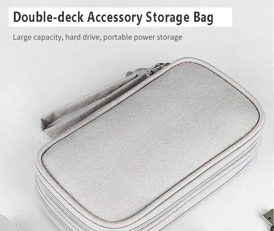 CableNest™ Portable Tech Organizer – Waterproof Travel Storage Case for Cables, Chargers & Accessories